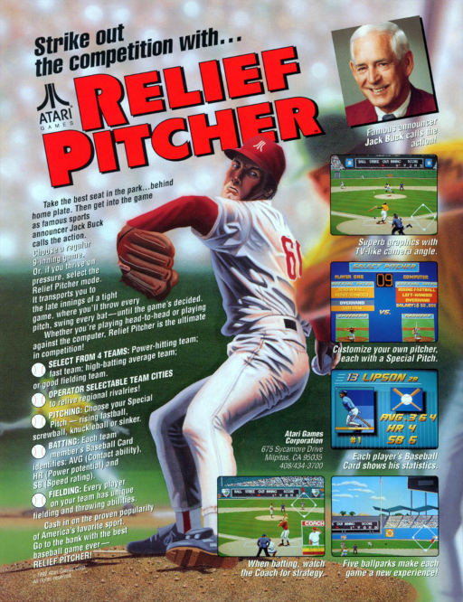 Relief Pitcher (set 1) MAME2003Plus Game Cover